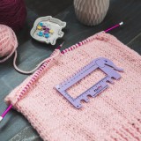 Шкала розмірів для спиць KnitPro з різаком, бузкова