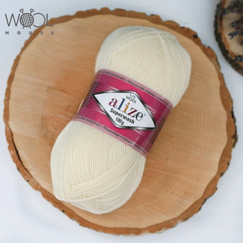 Alize Superwash Comfort Socks, кремовий 01