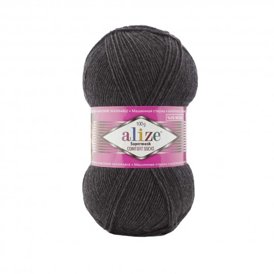 Alize Superwash Comfort Socks, антрацит 521
