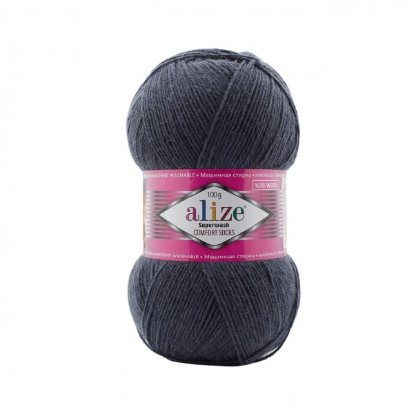 Alize Superwash Comfort Socks, сіро-синій 872