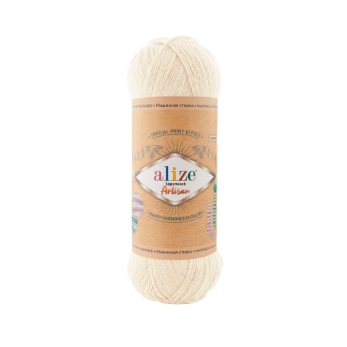 Alize Artisan Superwash, кремовий 01