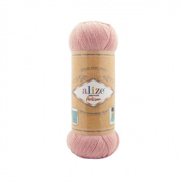 Alize Artisan Superwash, пудра 161