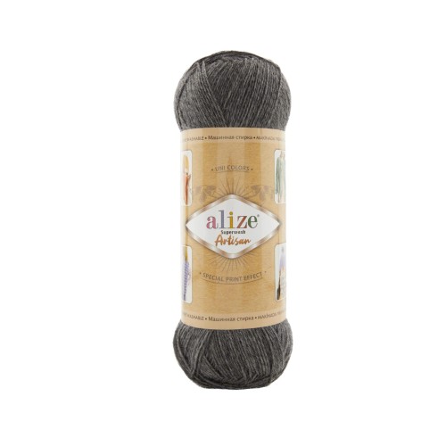 Alize Artisan Superwash, темно-сірий 182