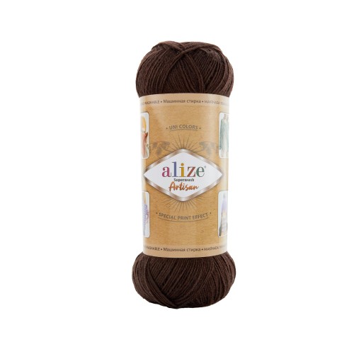 Alize Artisan Superwash, чорний шоколад 26