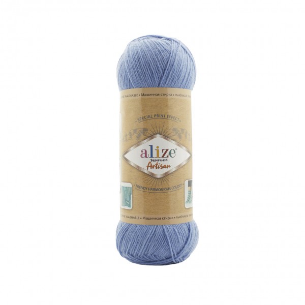 Alize Artisan Superwash, сіро-блакитний 432