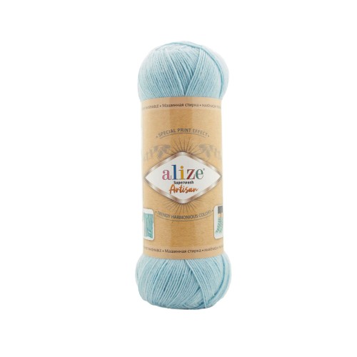 Alize Artisan Superwash, блакитний 522
