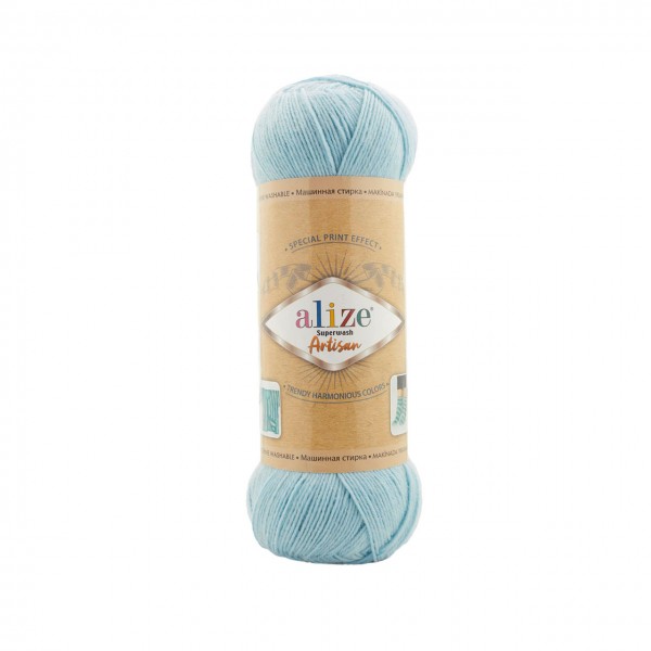 Alize Artisan Superwash, голубой 522