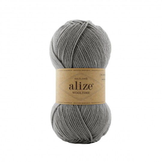 Alize Wooltime, серый меланж 21