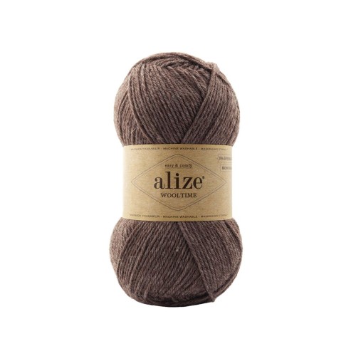 Alize Wooltime, коричневий меланж 240