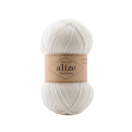 Alize Wooltime, білий 55