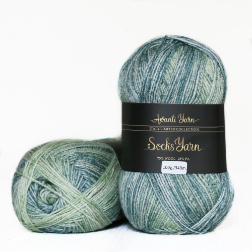 Avanti Yarn - Socks Yarn, 356 (товщина 340 м/100 г)
