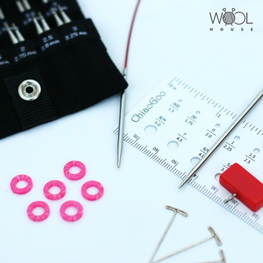 Набор съемных стальных спиц ChiaoGoo Twist Shorties (5 см & 8 см) - Mini