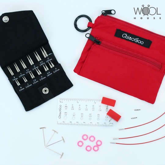 Набор съемных стальных спиц ChiaoGoo Twist Shorties (5 см & 8 см) - Mini