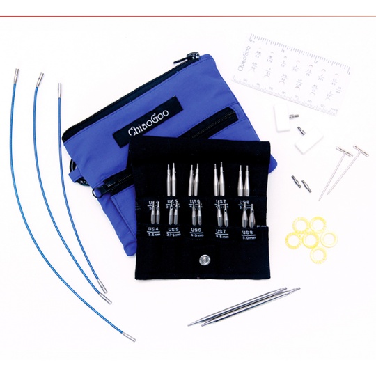 Набор съемных стальных спиц ChiaoGoo Twist Shorties (5 см & 8 см) - Small