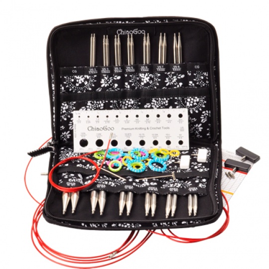 Набор съемных стальных спиц ChiaoGoo Twist Red Lace - Complete, 10 см