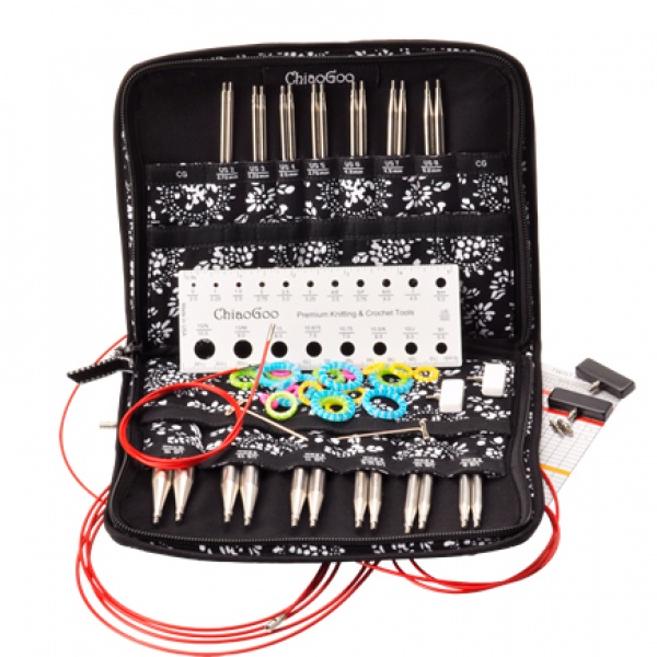 Набір знімних сталевих спиць ChiaoGoo Twist Red Lace - Complete, 10 см