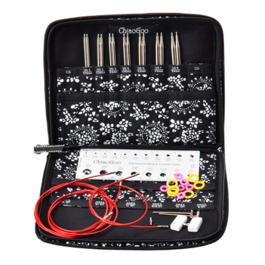 Набор съемных стальных спиц ChiaoGoo Twist Red Lace - Complete, 10 см