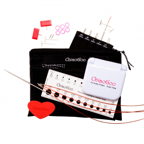 Набор съемных стальных спиц ChiaoGoo Twist Red Lace - Mini, 10 см