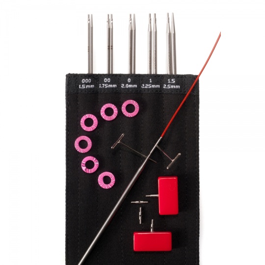 Набор съемных стальных спиц ChiaoGoo Twist Red Lace - Mini, 10 см