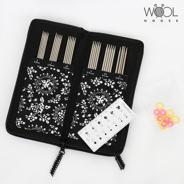 Набір сталевих шкарпеткових спиць ChiaoGoo, 15 см