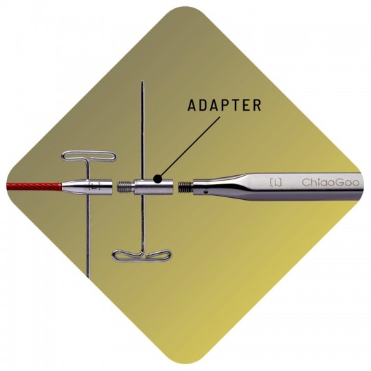 Спиці знімні ChiaoGoo Quads (квадратні) Lace, 13 см