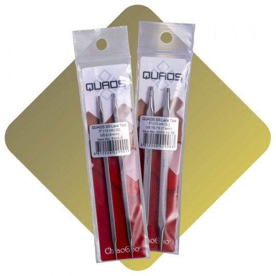 Спиці знімні ChiaoGoo Quads (квадратні) Lace, 13 см