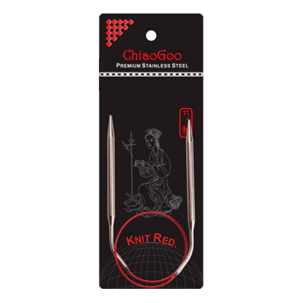 Спиці ChiaoGoo Knit Red кругові, 80 см
