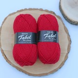 Drops Fabel - Uni print, 106 Red