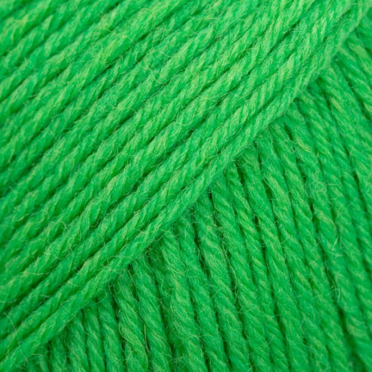 Drops Fabel - Uni print, 118 parrot green