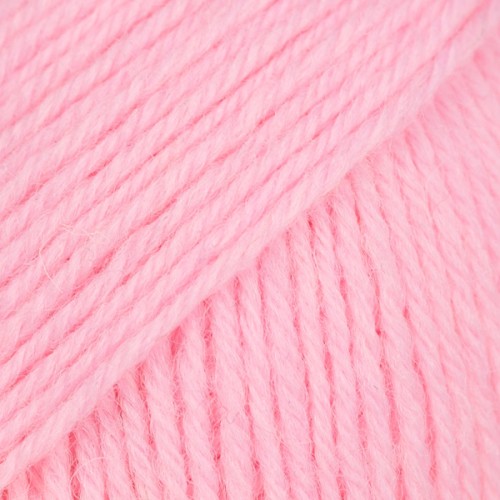 Drops Fabel - Uni print, 120 baby pink