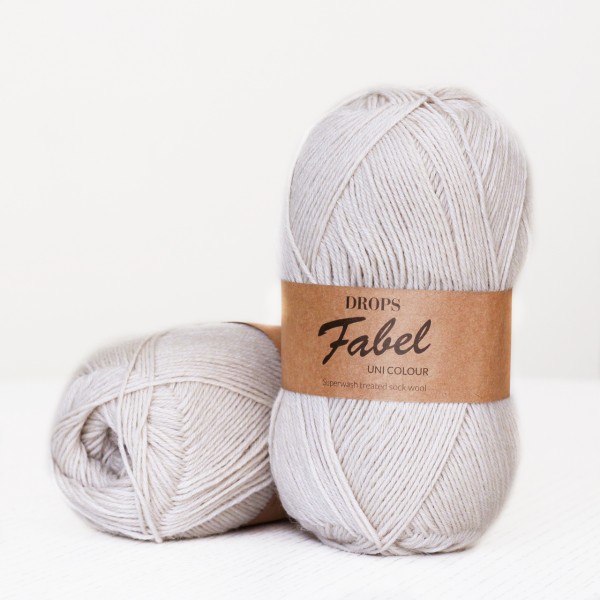 Drops Fabel - Uni print, 121 wheat