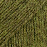 Drops Fabel - Uni print, 122 dark olive