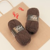 Drops Fabel - Uni print, 300 brown