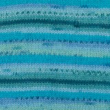 Drops Fabel - Print, 340 Blue lagoon