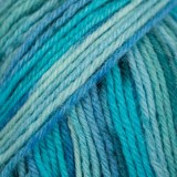 Drops Fabel - Print, 340 Blue lagoon
