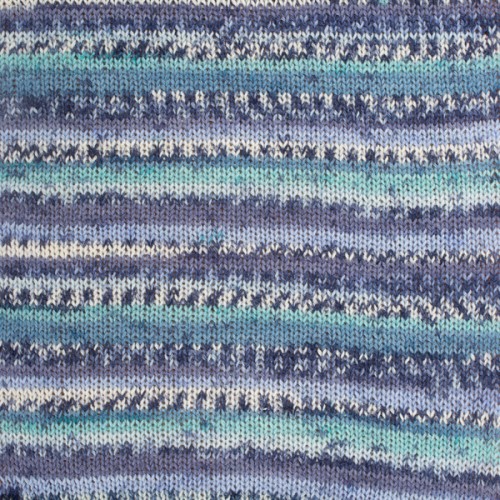 Drops Fabel, 522 - Print - Turquoise/blue