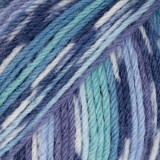 Drops Fabel, 522 - Print - Turquoise/blue