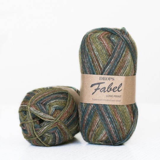 Drops Fabel, 650 - Long print - Forest