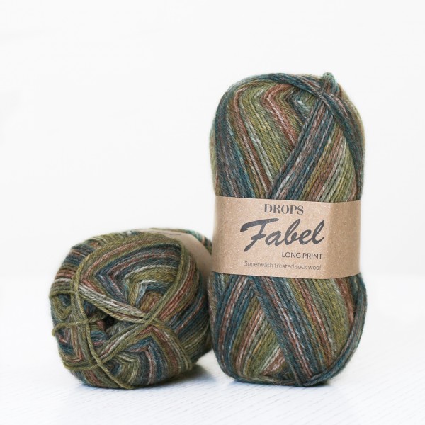 Drops Fabel, 650 - Long print - Forest