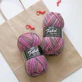 Drops Fabel, 655 - Long print - Wooden rose