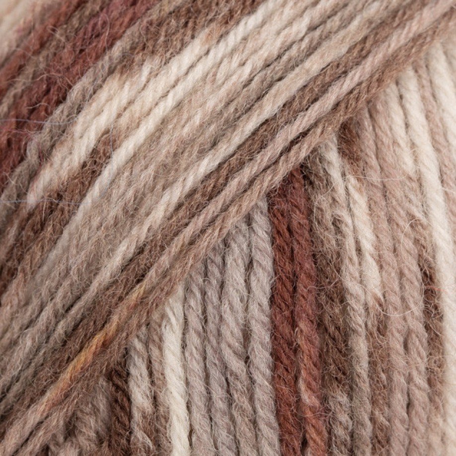 Drops Fabel - Print, 912 Soft chocolate