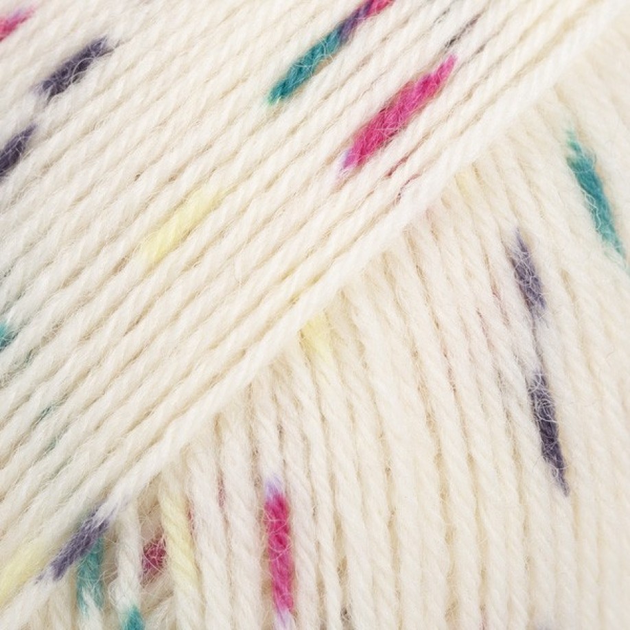 Drops Fabel, 925 - Print - Berry Cream