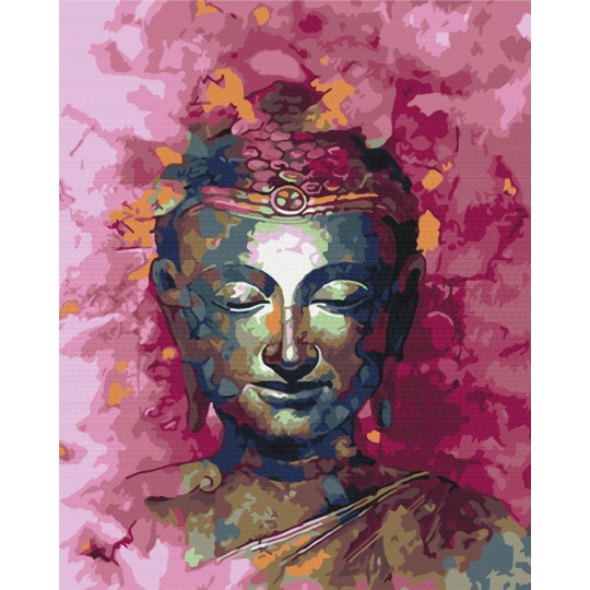 Картина за номерами Будда в рожевих відтінках BS25274