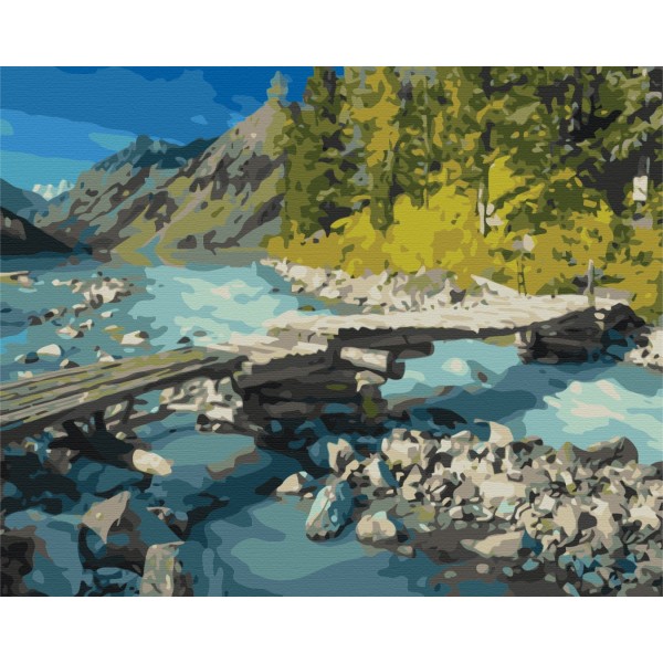 Картина по номерам Горный мостик BS36518