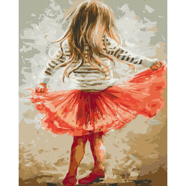 Картина за номерами Маленька дівчинка BS9256