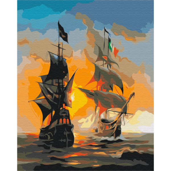 Картина за номерами Морські ін та янь BS52291