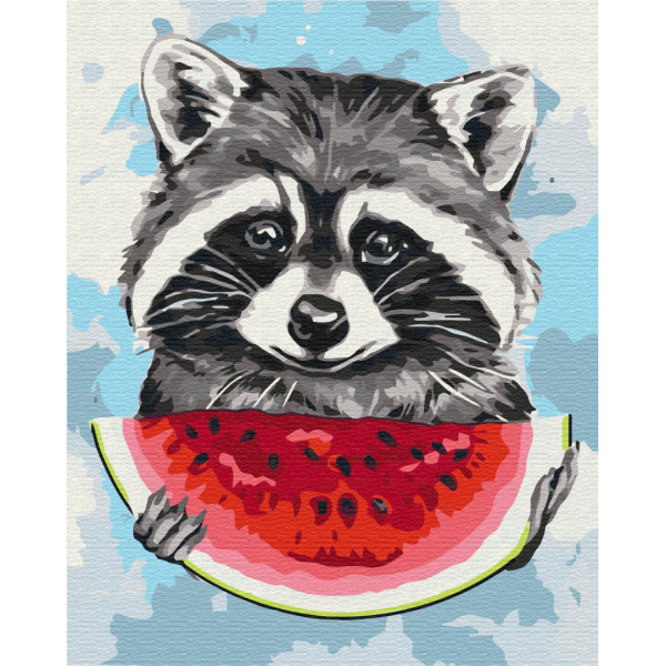 Картина за номерами Літній єнотик BS51697