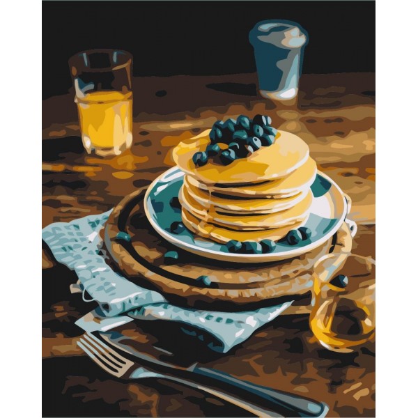 Картина по номерам Медовые оладьи BS52456