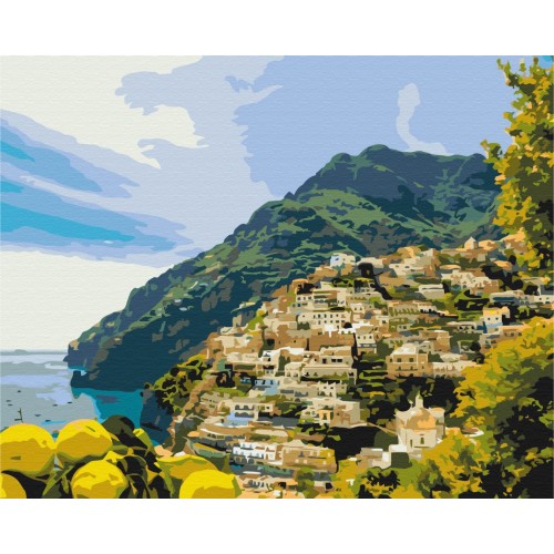 Картина за номерами Містечко в зелені BS52715