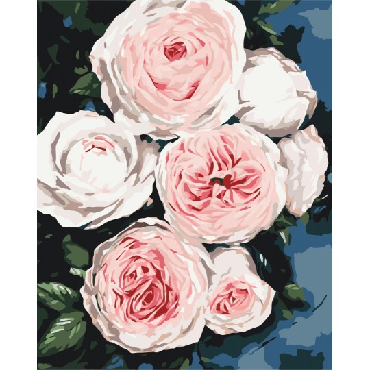 Картина за номерами Бутони пишних троянд BS40586